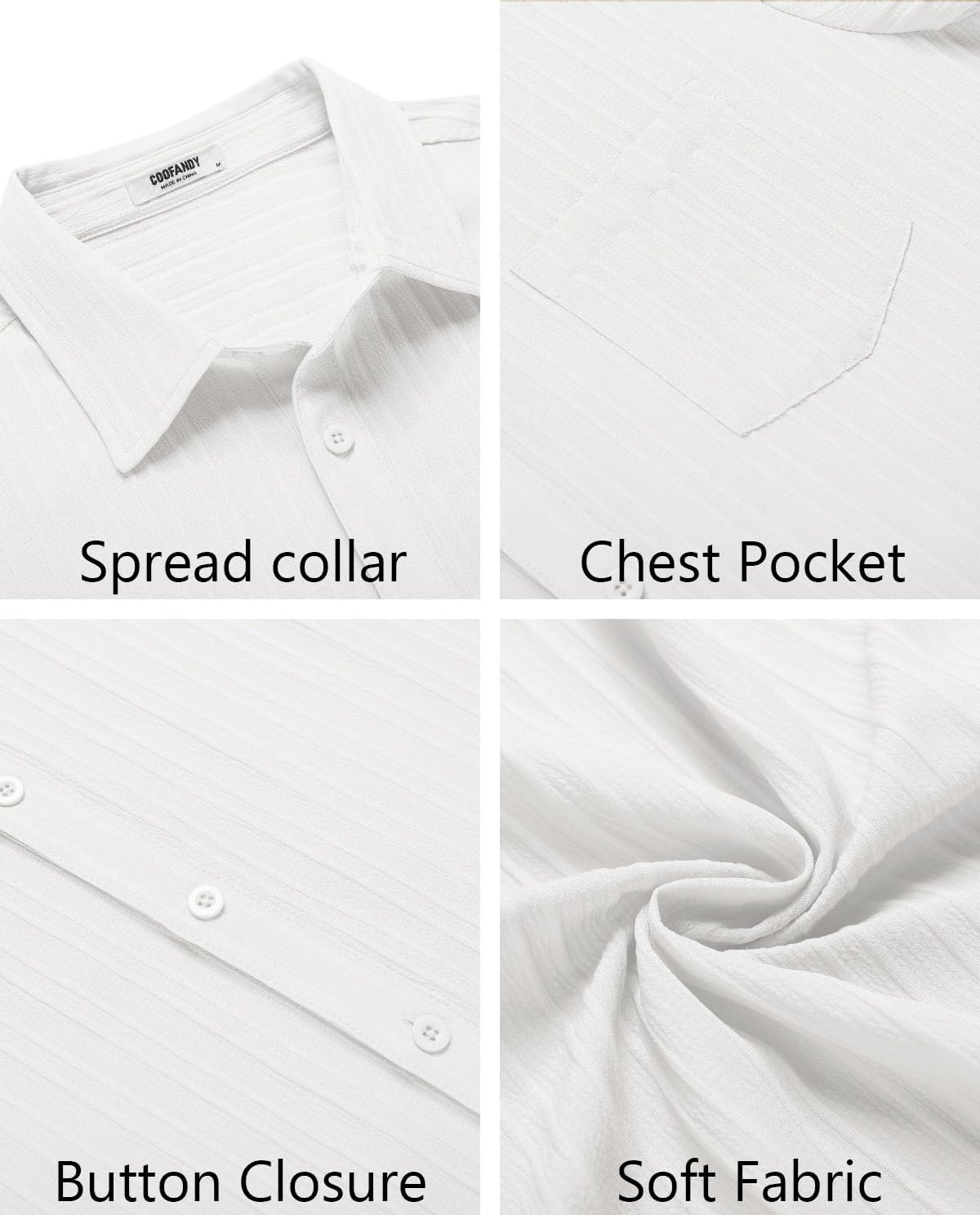 Men's Summer Short-Sleeve Linen Shirt – Stylish Casual Beach Shirt with Button-Down Collar