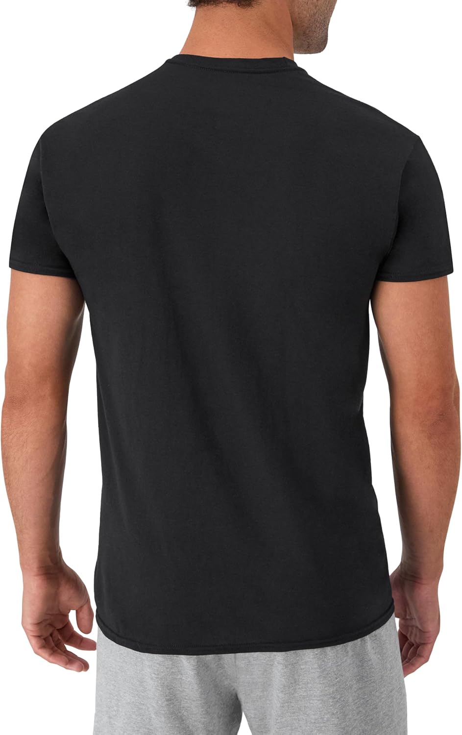 Men's Pure Cotton Crew Neck Moisture-Wicking Undershirt/T-Shirt — Multipack